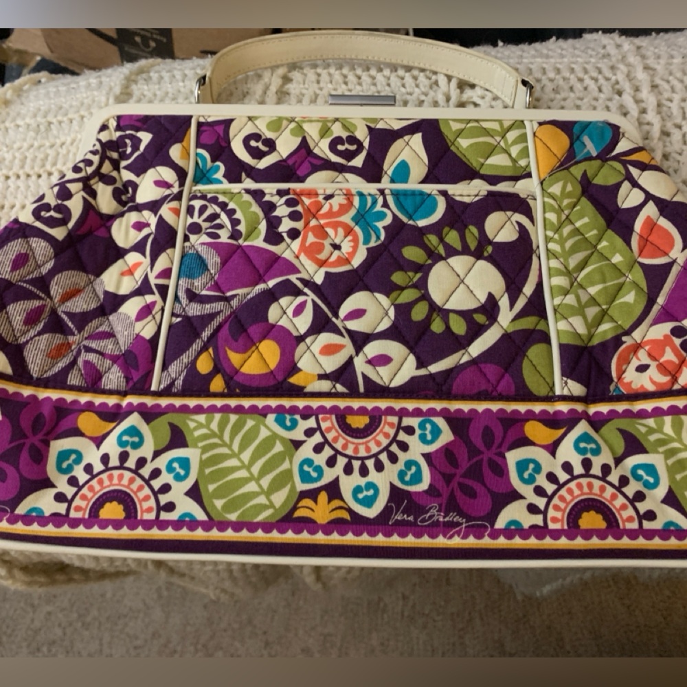 Vers Bradley clutch- Plum Crazy pattern retired